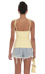 Flare Top in Yellow