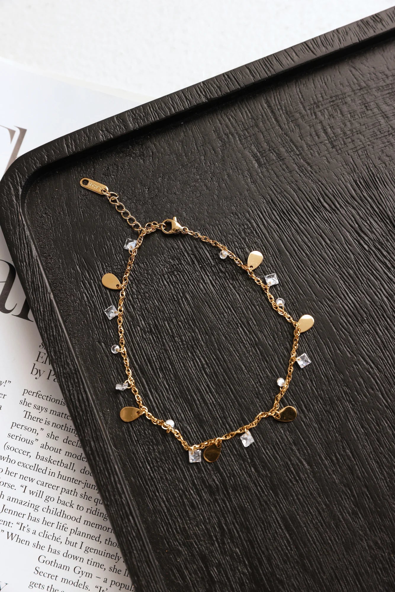 She's Polished Anklet Gold