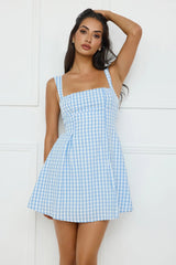Grape Escape Mini Dress Blue