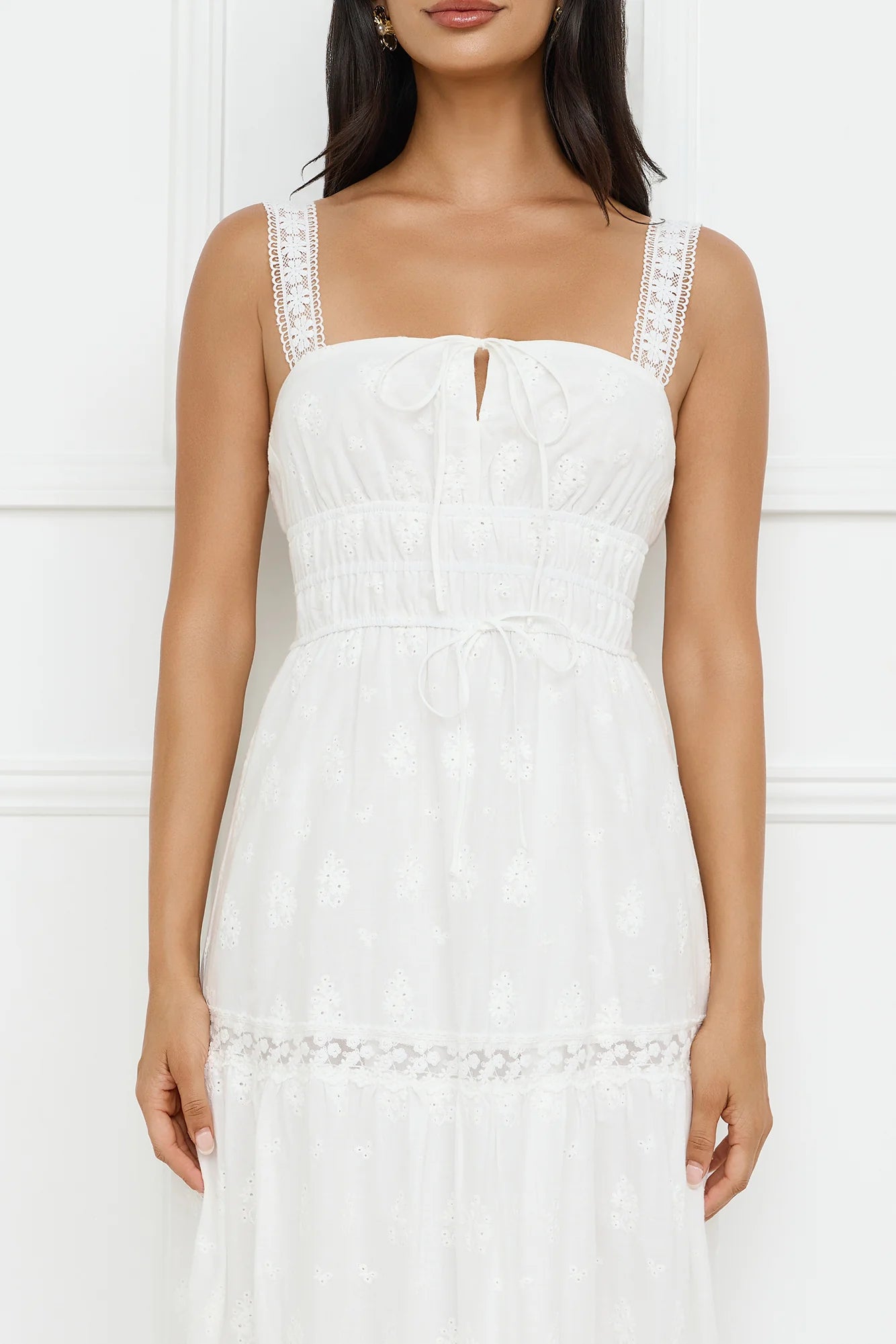 Springtime Sun Maxi Dress White