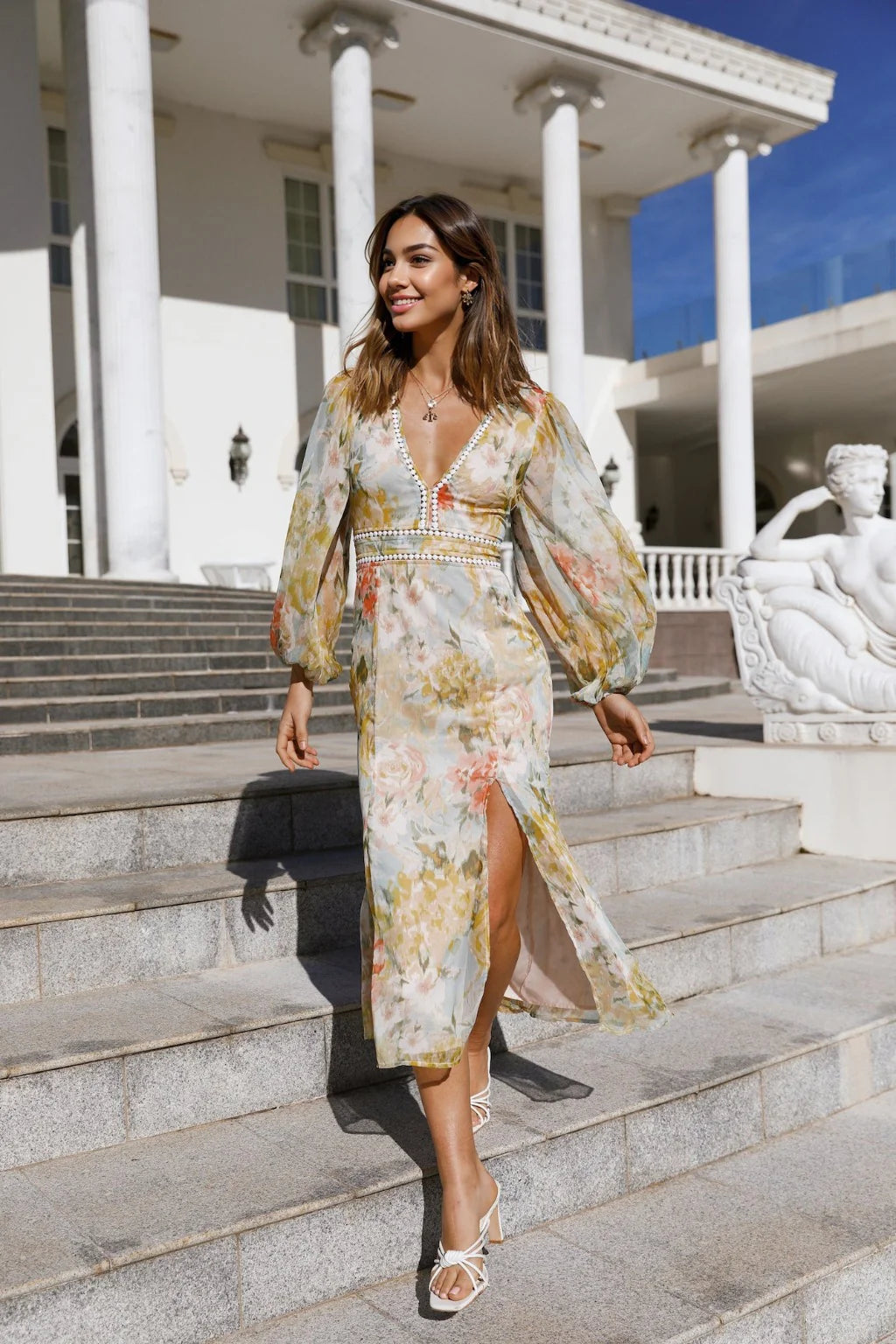 Meadow Wanderer Midi Dress